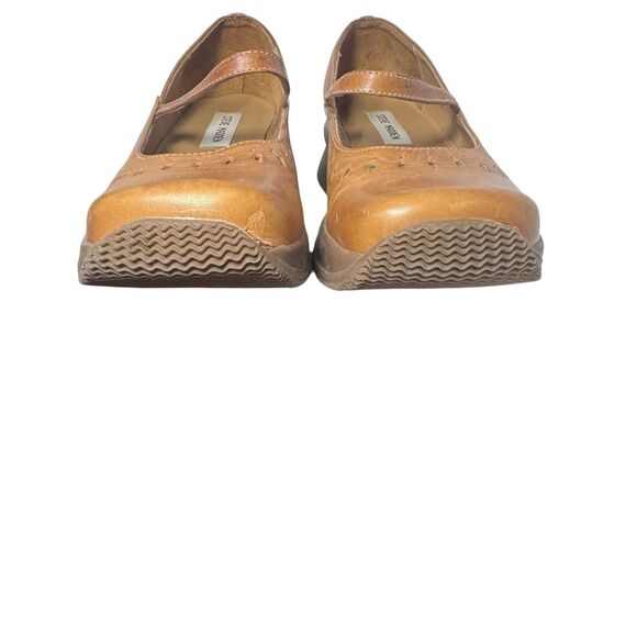Vintage Y2K Steve Madden Jazmine Brown Leather Chunky Mary Jane Shoe Sz 7.5 B - Picture 2 of 16